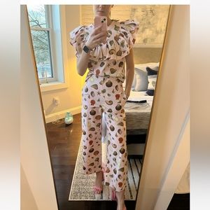 Antonio Melani size 0 pink pants top shell set XS